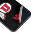 University of Utah Circle and Feather on Black iPhone 15 Skin