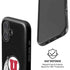 University of Utah Circle and Feather on Black iPhone 16 Magsafe Impact Case