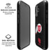University of Utah Circle and Feather on Black iPhone 16 Magsafe Impact Case