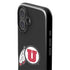 University of Utah Circle and Feather on Black iPhone 16 Plus Impact Case