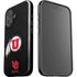 University of Utah Circle and Feather on Black iPhone 16 Plus Impact Case