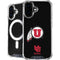 University of Utah Circle and Feather on Black iPhone 16 Plus MagSafe Case