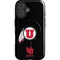 University of Utah Circle and Feather on Black iPhone 16 Plus Magsafe Impact Case