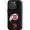 University of Utah Circle and Feather on Black iPhone 16 Pro Impact Case