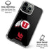 University of Utah Circle and Feather on Black iPhone 16 Pro Max Clear Case