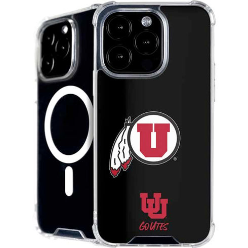 University of Utah Circle and Feather on Black iPhone 16 Pro Max MagSafe Case