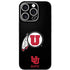 University of Utah Circle and Feather on Black iPhone 16 Pro Skin