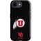 University of Utah Circle and Feather on Black iPhone 16e Impact Case