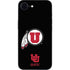 University of Utah Circle and Feather on Black iPhone 16e Skin