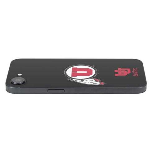 University of Utah Circle and Feather on Black iPhone 16e Skin