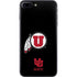 Utah Circle and Feather on Black iPhone 8 Plus Skin