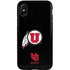 Utah Circle and Feather on Black iPhone X Pro Case