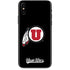 Utah Circle and Feather on Black iPhone X Skin