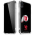 University of Utah Circle and Feather on Black iPhone XR Clear Case