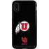 Utah Circle and Feather on Black iPhone XR Pro Case