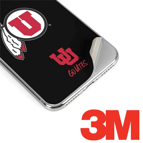 Utah Circle and Feather on Black iPhone XR Skin