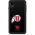 University of Utah Circle and Feather on Black iPhone Cases