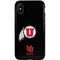 Utah Circle and Feather on Black iPhone XS Pro Case