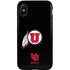Utah Circle and Feather on Black iPhone XS Pro Case