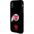Utah Circle and Feather on Black iPhone XS Pro Case