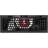 University of Utah Circle and Feather on Black K95 RGB PLATINUM Mechanical Gaming Keyboard Skin