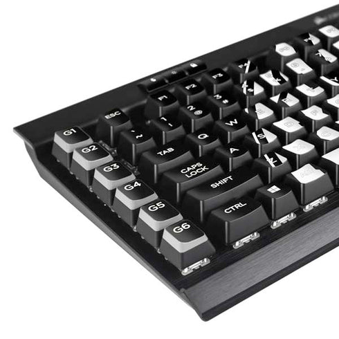 University of Utah Circle and Feather on Black K95 RGB PLATINUM Mechanical Gaming Keyboard Skin