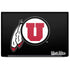 University of Utah Circle and Feather on Black Dell Latitude Skin