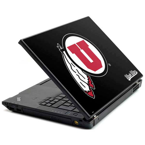 Utah Circle and Feather on Black Lenovo T420 Skin