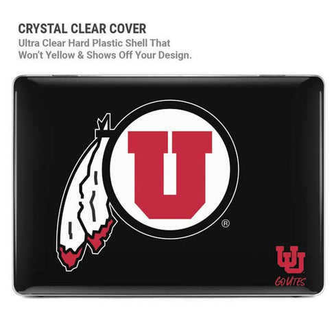 Utah Circle and Feather on Black MacBook Pro 13in (2020) Case plus Skin