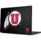 University of Utah Circle and Feather on Black Apple MacBook Pro 14-inch Skin