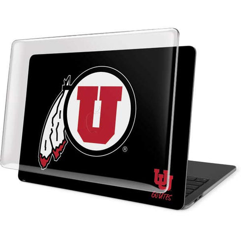 Utah Circle and Feather on Black MacBook Pro 15in (2016-19) Case plus Skin