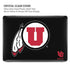 University of Utah Circle and Feather on Black MacBook Cases