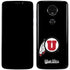 Utah Circle and Feather on Black Moto E5 Plus Skin
