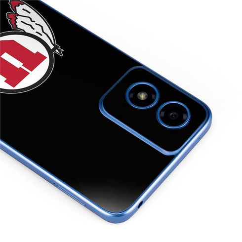 University of Utah Circle and Feather on Black Moto G Play 4G (2024) Skin