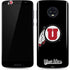 Utah Circle and Feather on Black Moto G6 Skin