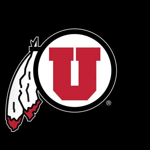 Utah Circle and Feather on Black Moto G6 Skin