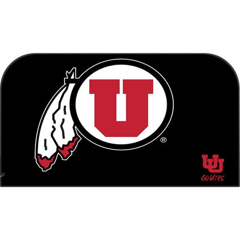 University of Utah Circle and Feather on Black Nintendo Switch 2 (2025) with Joy-Con Skin