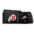 University of Utah Circle and Feather on Black Nintendo Skins