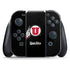 University of Utah Circle and Feather on Black Nintendo Skins