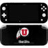 University of Utah Circle and Feather on Black Nintendo Switch Lite Skin