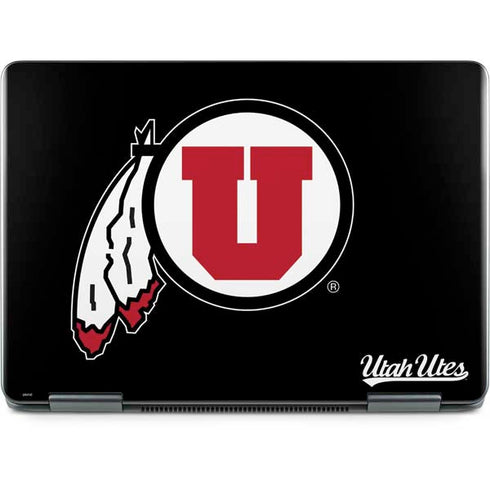 Utah Circle and Feather on Black Notebook 9 Pro 13in (2017) Skin