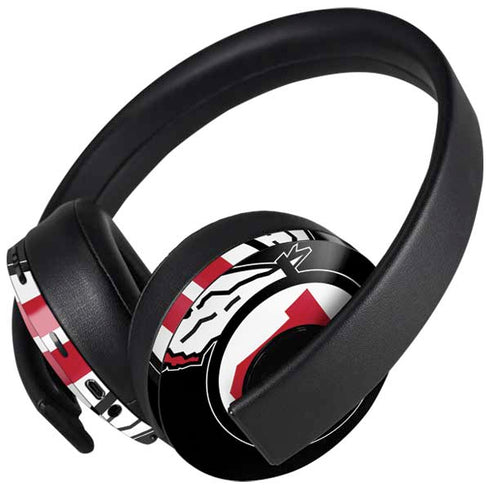 University of Utah Circle and Feather on Black PlayStation 4 Gold Wireless Headset Skin