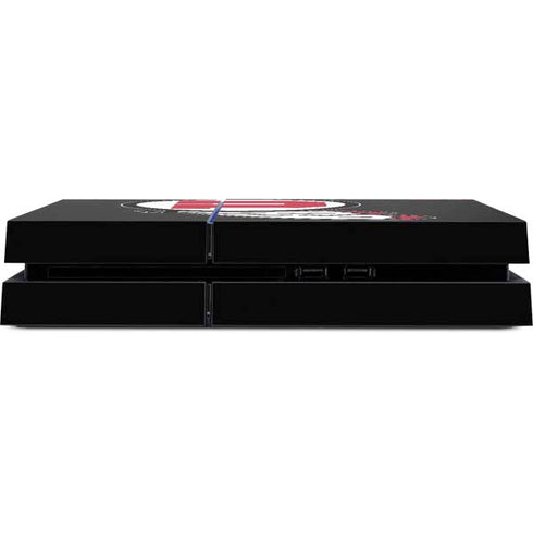 Utah Circle and Feather on Black PS4 Console Skin