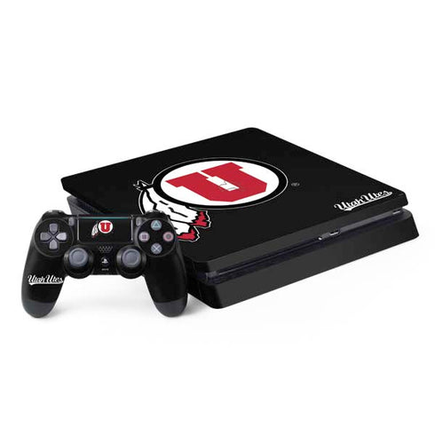 Utah Circle and Feather on Black PS4 Slim Bundle Skin