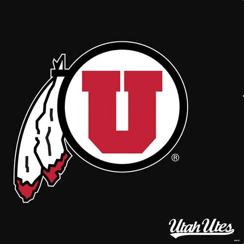 Utah Circle and Feather on Black PS4 Slim Skin