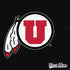 Utah Circle and Feather on Black PS4 Slim Skin