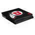 University of Utah Circle and Feather on Black PlayStation PS4 Skins