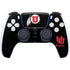 University of Utah Circle and Feather on Black PlayStation PS5 Skins