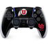 Utah Circle and Feather on Black PS5 DualSense Edge Pro Controller Skin