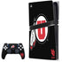 University of Utah Circle and Feather on Black PlayStation PS5 Skins
